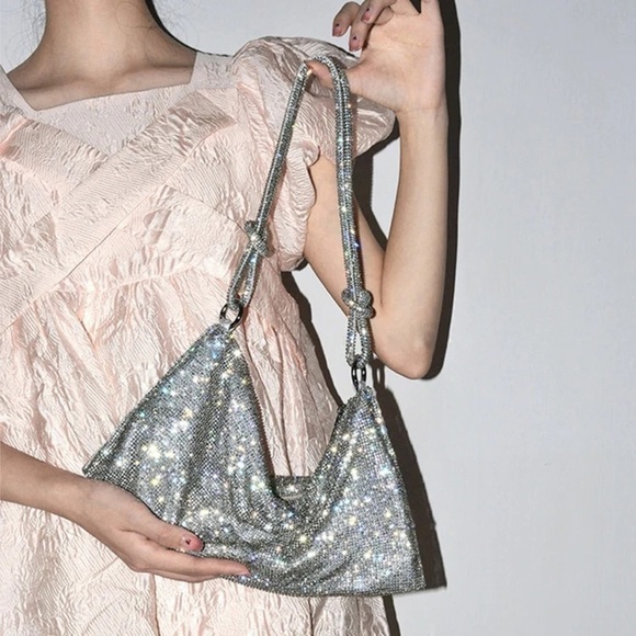 Y2K Rhinestone Diamond Diamanté Bag 💎 RENAISSANCE 💎 Outfit Inspo - Picture 1 of 2